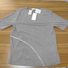 予定者決定　未使用のタグ付きTシャツ　グレー