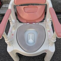☆中古￥7,800！安寿　アロン化成　ポータブルトイレ　家具　生活家具　FX-CP型　【BA088】の画像