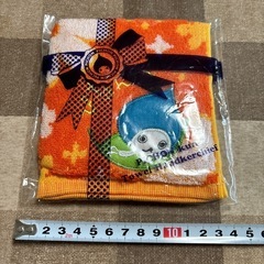新古品　タオルハンカチ　オレンジ