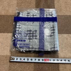 タオルハンカチ　新古品　青色の画像