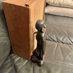 置物　骨董品　聖徳太子　仏像　銅　の画像