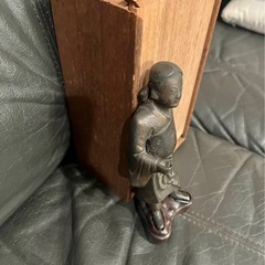 置物　骨董品　聖徳太子　仏像　銅　の画像