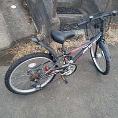 22インチマンテンギヤ付き自転車走ります