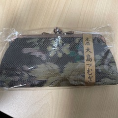 大島紬　財布