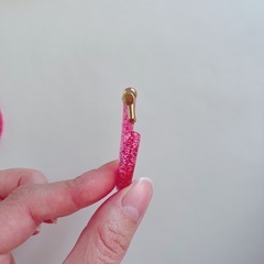 キラキラピンク　イヤリングの画像