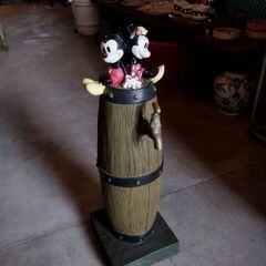 ミッキー＆ミニー 水栓柱 ディズニー オブジェ 置物 ガーデン ...