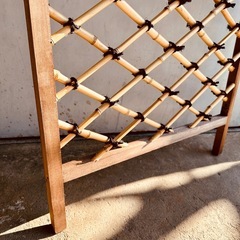 木枠 枝折戸 竹 職人手造り日本製の画像