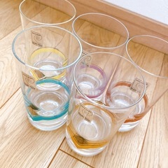 ピエール・カルダン　グラス5つセット＋お皿