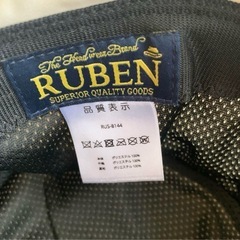 RUBEN ホワイト キルティングハット OVERRIDE 帽子 バケットハットの画像