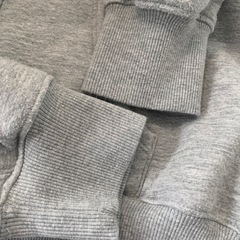 【割引あり】GU 裏ボアフルジップパーカ（長袖） M グレーの画像
