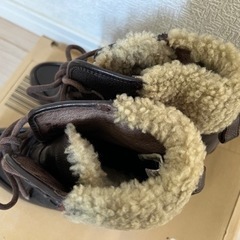 UGG レザー ボアショートブーツ 24cm 使用感ありの画像