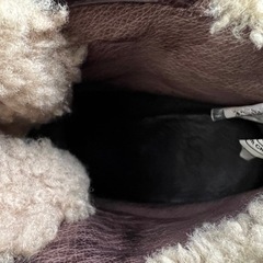 UGG レザー ボアショートブーツ 24cm 使用感ありの画像