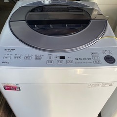 sharp
 8.0kg 洗濯機 2021年製.動作確認済み、