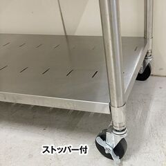 マルゼン　移動台　BMW-126N　幅1200×奥行600×高さ800mm　スノコ付き　キャスター付き　中古　厨房機器　板金　R6-0260の画像