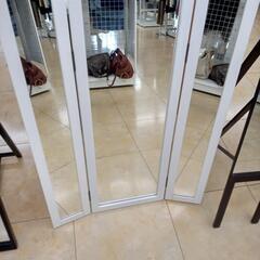 ★ジモティ割あり★  ミラー 白 H149×D45×W35 クリーニング済み OJ7556の画像