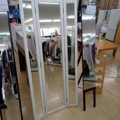 ★ジモティ割あり★  ミラー 白 H149×D45×W35 クリ...