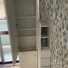 ニトリ　コンパクト鏡台　収納棚の画像