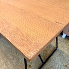 《売約済》【池上店】無印良品 MUJI 無印 折りたたみテーブル 160 オーク材 作業 デスク フォールディング テーブル 天然木 ダイニング ワークデスク 作業台の画像