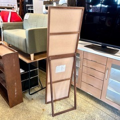 売約済み【武蔵小山店】  無印良品 MUJI 無印 ウォールナット材 木製ミラー スタンドミラー ナチュラルモダン カジュアル シンプル 鏡 姿見 の画像