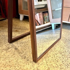 売約済み【武蔵小山店】  無印良品 MUJI 無印 ウォールナット材 木製ミラー スタンドミラー ナチュラルモダン カジュアル シンプル 鏡 姿見 の画像