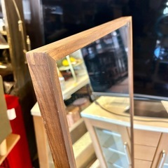 売約済み【武蔵小山店】  無印良品 MUJI 無印 ウォールナット材 木製ミラー スタンドミラー ナチュラルモダン カジュアル シンプル 鏡 姿見 の画像