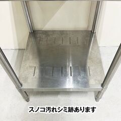 タニコー　作業台　幅600×奥行600×高さ800mm　スノコ付き　中古　厨房機器　板金　R6-0182の画像