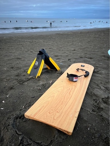新品ベリーボード木製(ボディーサーフィン用)