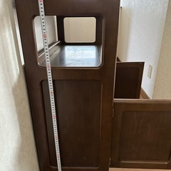 karimoku カリモク家具 電話台 キャビネット 収納棚の画像