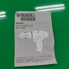 電動ドリルドライバーKR111RE  BLACK & DECKER ブラックアンドデッカー

の画像
