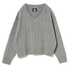 新品未使用 Beams ハミルトン ラムウール ニット グレー