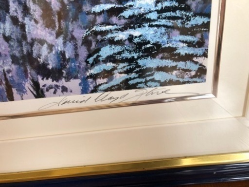 海外絵画、大型サイズ、冬のおとずれ、
