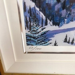 海外絵画、大型サイズ、冬のおとずれ、の画像