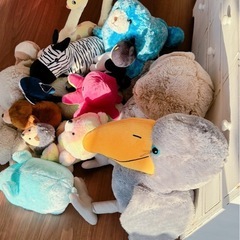 生き物ぬいぐるみまとめ売り15点の画像