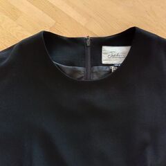 喪服　半袖ブラックフォーマルワンピース　13号の画像