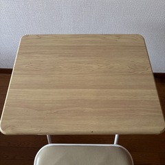 机と椅子　セット　コンパクト　畳める収納便利の画像