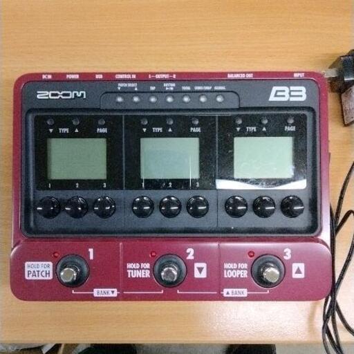 0123-323 zoom B3 マルチエフェクター 通電のみ確認済
