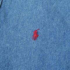 90's Ralph Lauren "BLAIRE" Denim BD Shirt デニムシャツ ボタンダウンシャツ Mサイズの画像
