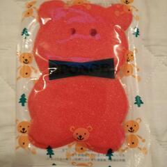 くまの形のボディスポンジ 新品