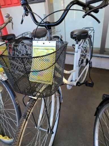 J6598　シティサイクル　BROAD　ホワイト　27インチ　ダイナモライト　★店頭にて試乗可★ 簡易クリーニング済　【リユースのサカイ柏店】　 中古自転車 　流山市  松戸市 我孫子市 鎌ヶ谷市 船橋市 守谷市 取手市