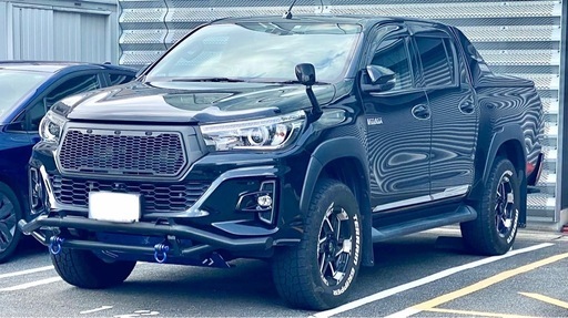 バンパー】ハイラックス GUN125 前期 後期 フロント グリルガード ブルバー ブラックラリー