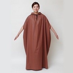 よもぎ蒸し　マント　厚手　フード付きの画像