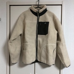 OUTDOOR ボアブルゾン　アイボリー×カーキ