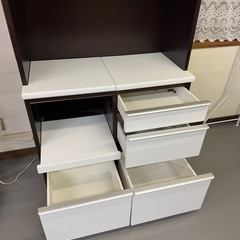 キッチンボード 117×49×179cm ホワイト 松田家具 (りらいふ足利) 野州山辺の収納家具《食器棚、キッチン収納》の中古あげます・譲ります｜ ジモティーで不用品の処分