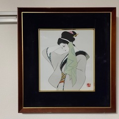 岩田専太郎　美人画　陶板画 岩田専太郎 美人画 陶板画 岩田専太郎 美人画 陶板画 岩田専太郎
