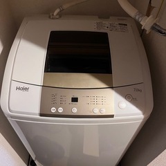 【最終値引き】洗濯機　7kg Haier JW-K70M　