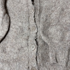 前後2Way モヘヤタッチニット カーディガンの画像