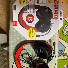 【赤色　HORI GAMING HEADSET STANDARD】美品