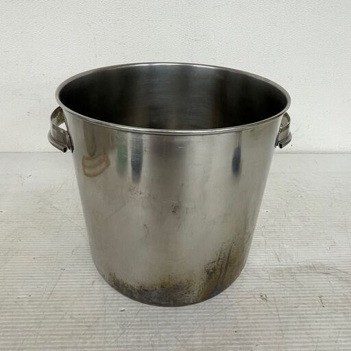【YUKIWA】ユキワ ステンレス製 寸胴鍋 業務用 24φ 内径240mm×深さ245mm 厨房 厨房機器 店舗用品 飲食店 厨房用品 両手鍋 鍋 ⑦ Y0803