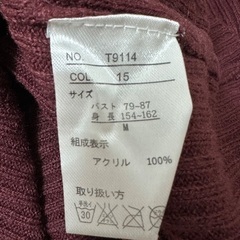 ニット Mサイズ の画像
