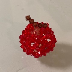 本物　りんご　swarovski メロン　スワロフスキー　りんご　キーホルダー　バッグチャームの画像